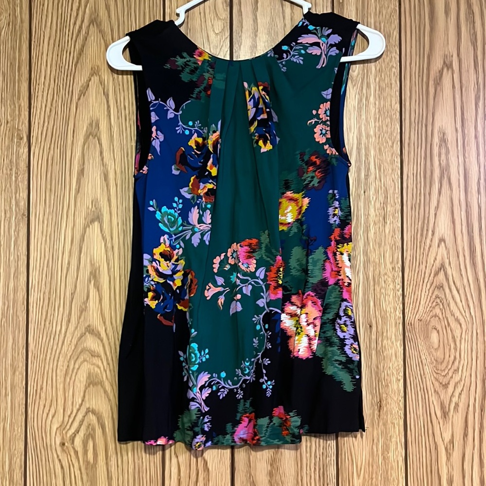 Anthropology floral blouse